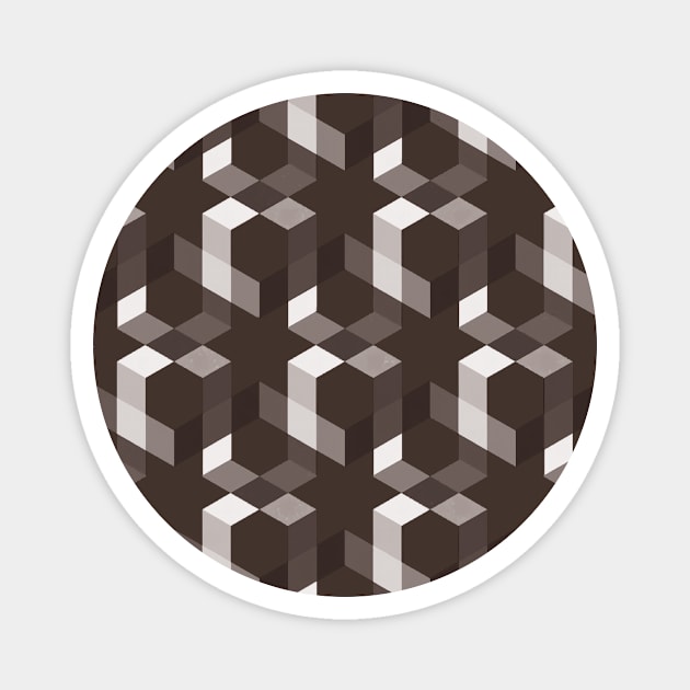 Gradation Pattern Brown Magnet by Kalea.Gamila